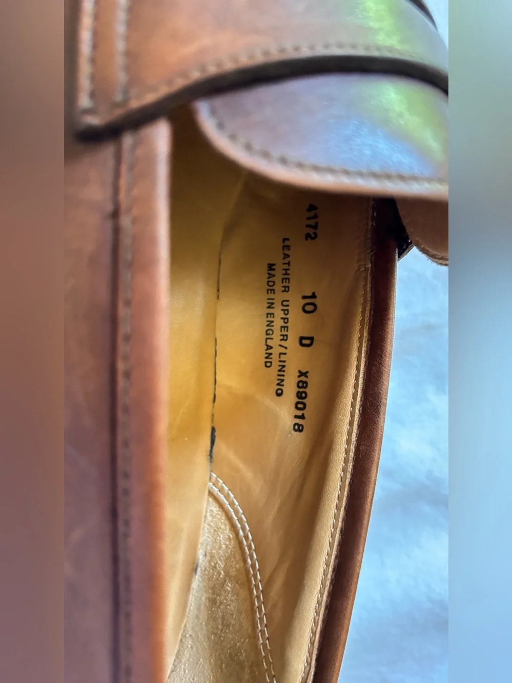 Peal & Co Brooks Brothers Men’s 10D Brown Leather Penny Loafers England